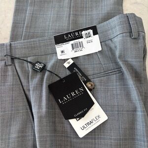 Lauren Ralph Lauren Light Gray Checkered Trousers